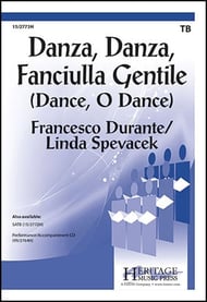 Danza, Danza, Fanciulla Gentile TB choral sheet music cover Thumbnail